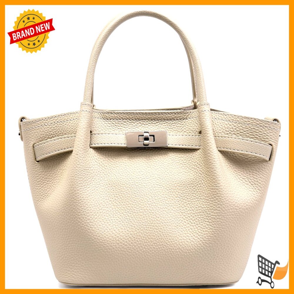 Small Genuine Leather Bucket Bag Crossbody Tote Purse Satchel